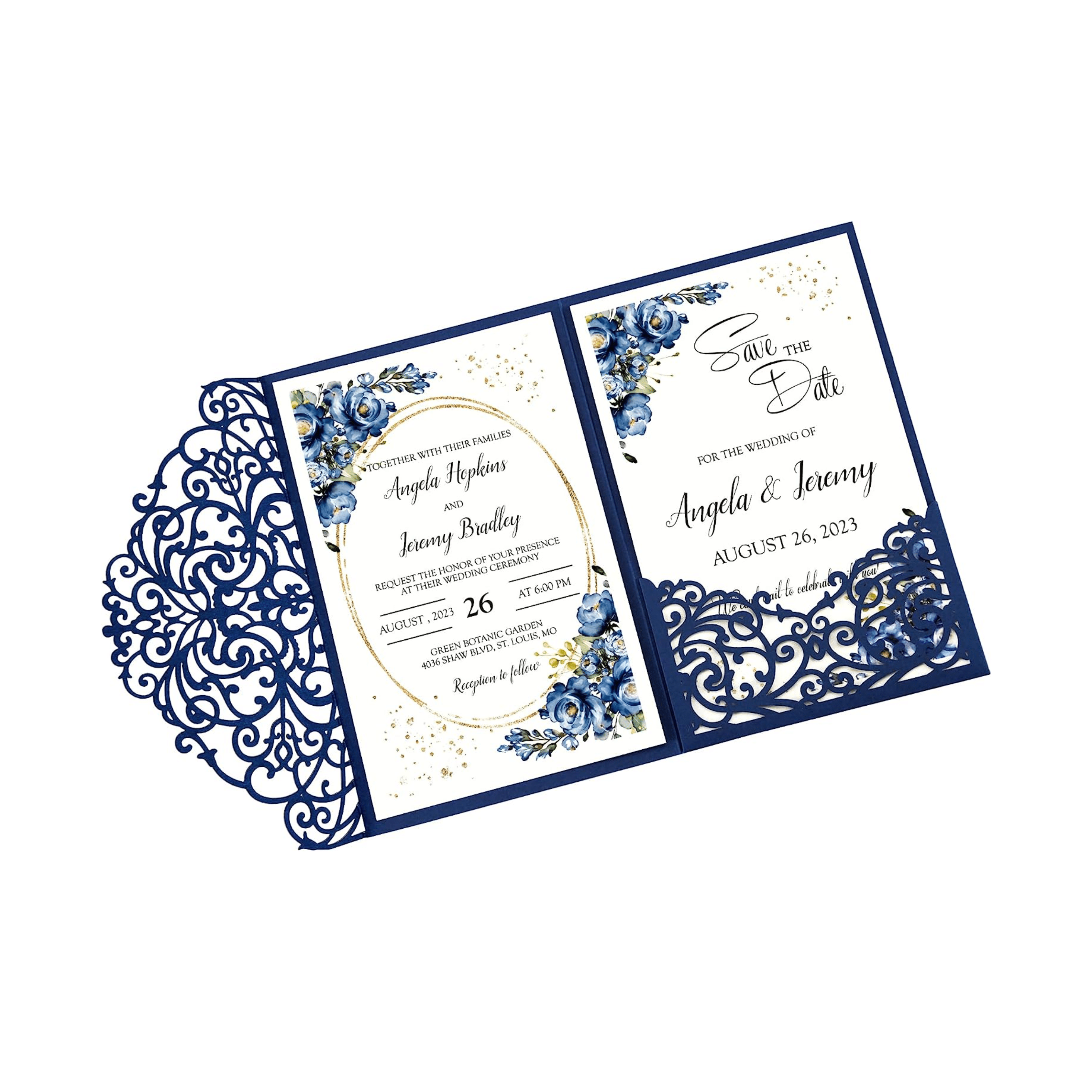 Invitaciones couche laminado